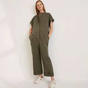 Everlane The Easy Workwear Jumpsuit in Olive green kalamata NWT